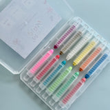 12 Retractable Washable Crayons + Pencil Case - MagPlay