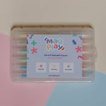 12 Retractable Washable Crayons + Pencil Case - MagPlay