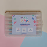 12 Retractable Washable Crayons + Pencil Case - MagPlay