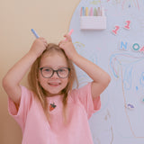 12 Retractable Washable Crayons + Pencil Case