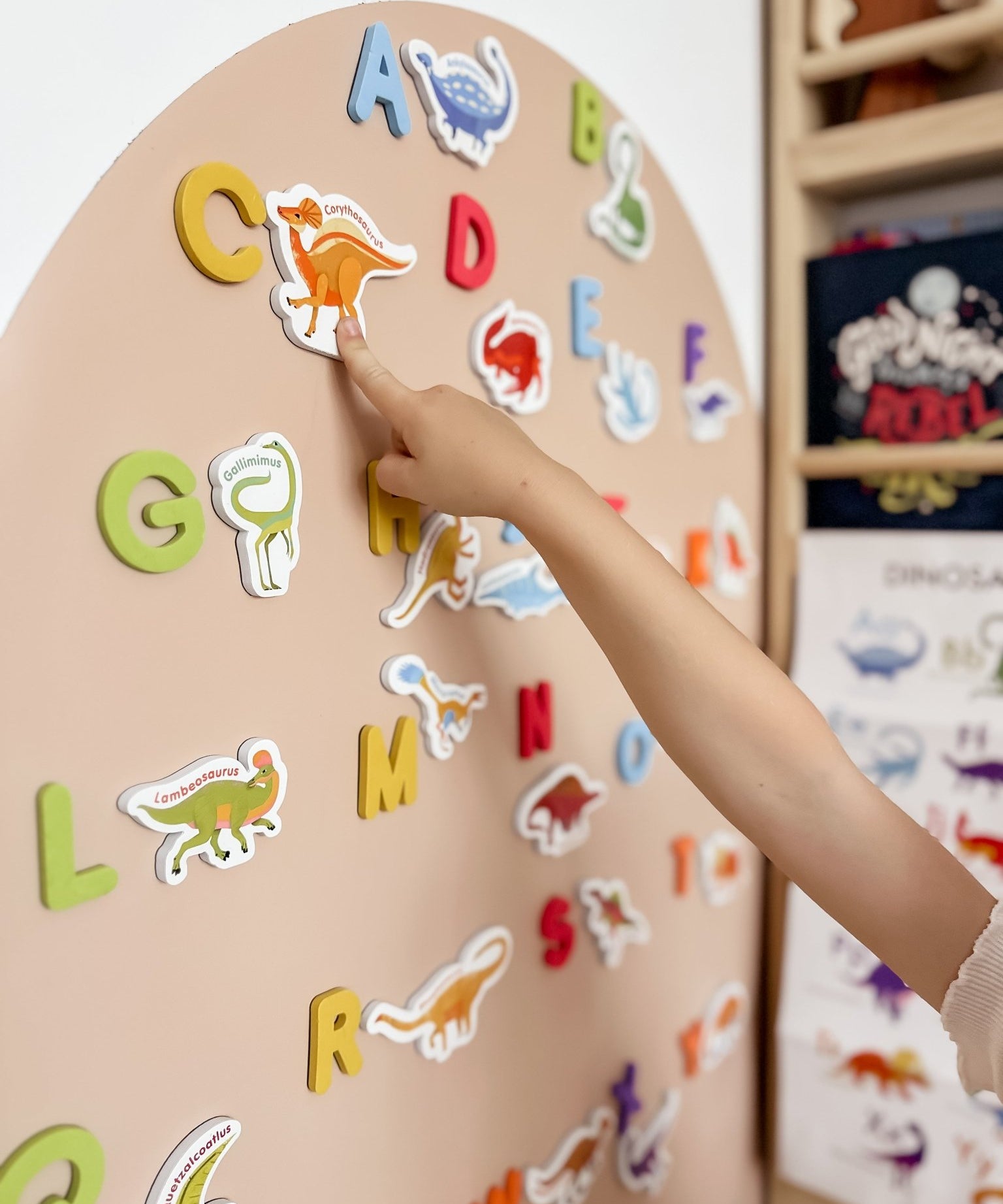 Curious Columbus - Dinosaur Magnets + Magnetic Alphabet Letters - MagPlay