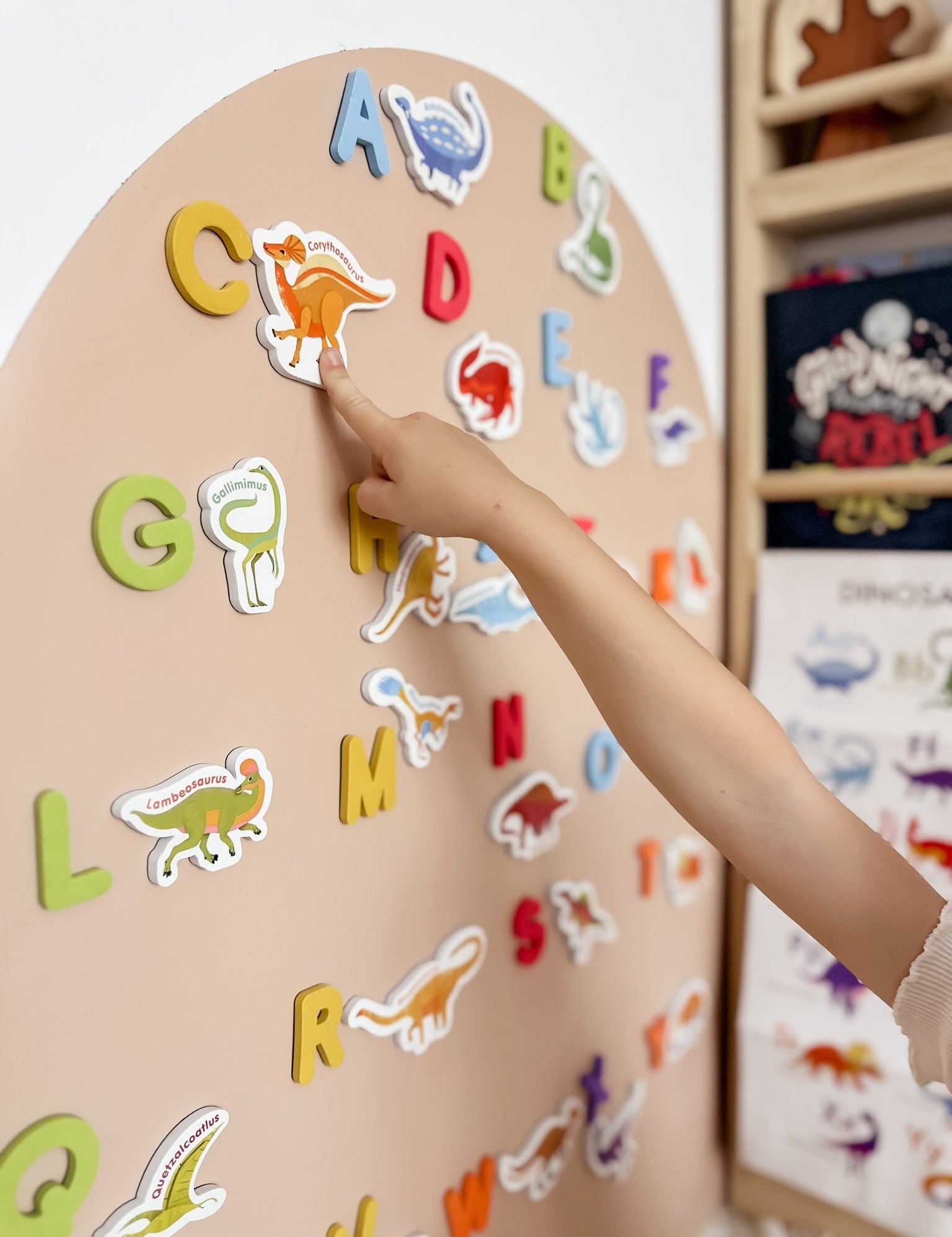 Curious Columbus - Dinosaur Magnets + Magnetic Alphabet Letters - MagPlay
