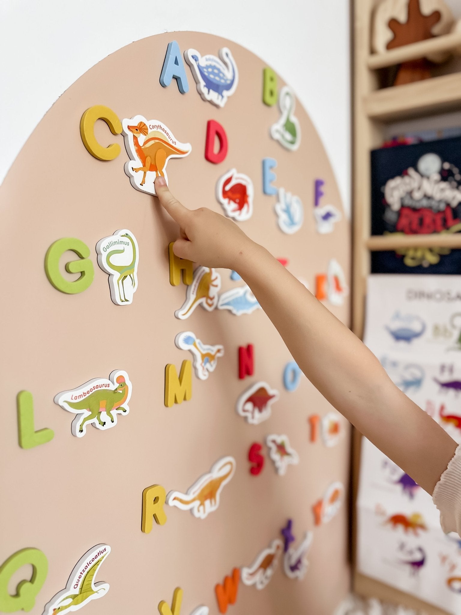Curious Columbus - Dinosaur Magnets + Magnetic Alphabet Letters - MagPlay