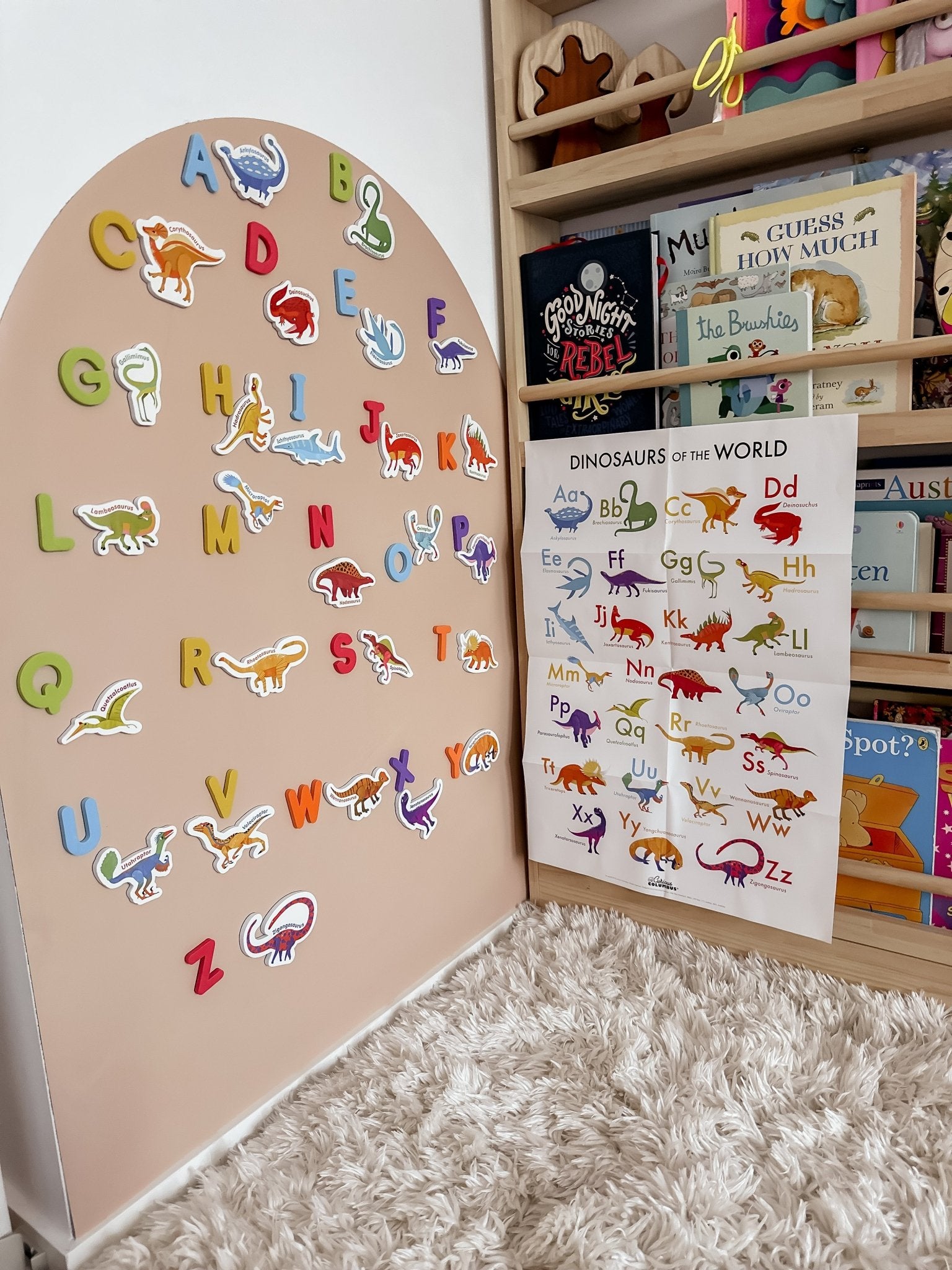 Curious Columbus - Dinosaur Magnets + Magnetic Alphabet Letters - MagPlay