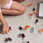 MagPlay animal heads and tails magnets for matching play