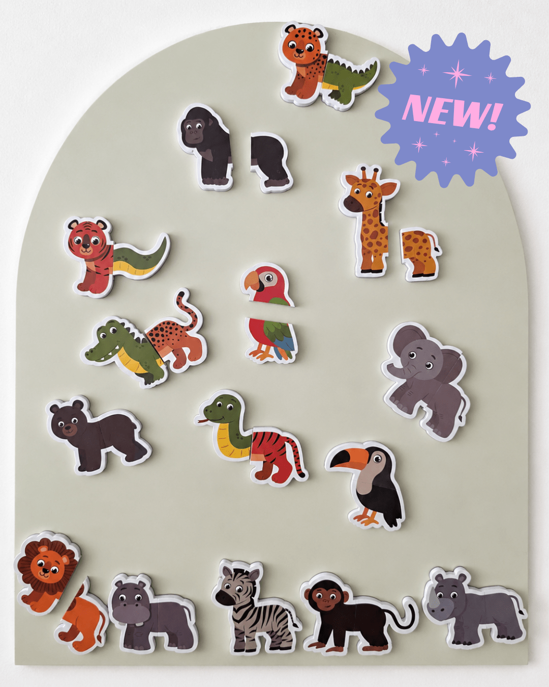MagPlay Animals Heads & Tails magnetic matching game