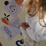 MagPlay Fruit and Veggie Colouring Flash Cards - MagPlay