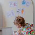 MagPlay Fruit and Veggie Colouring Flash Cards - MagPlay