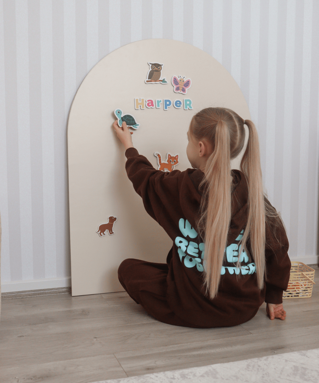 MagPlay Wall + Board Bundle - portable magnetic playwall and decal