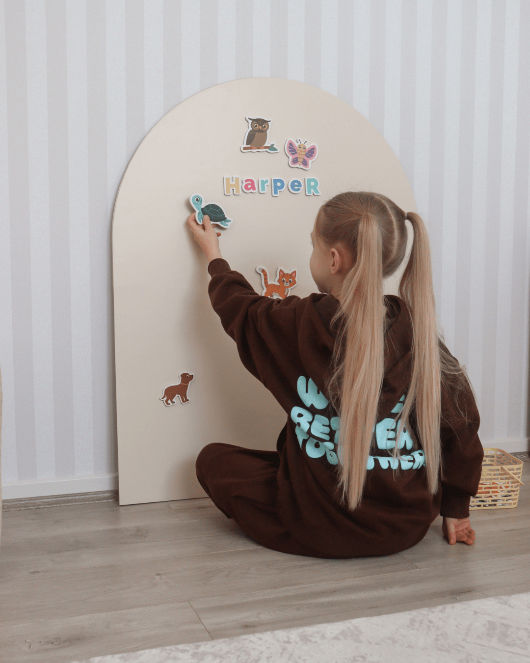 MagPlay Wall + Board Bundle - portable magnetic playwall and decal