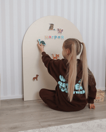 MagPlay Wall + Board Bundle - portable magnetic playwall and decal