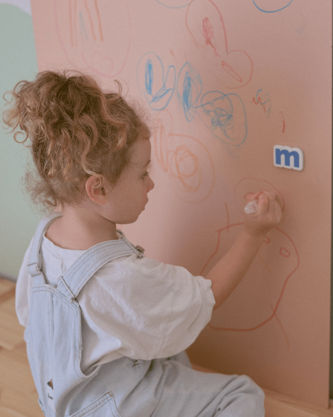 MagPlay Wall + Board Bundle with magnets and drawings