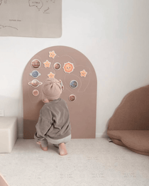MagPlay Wall magnetic wall decal on a smooth wall for screen-free play