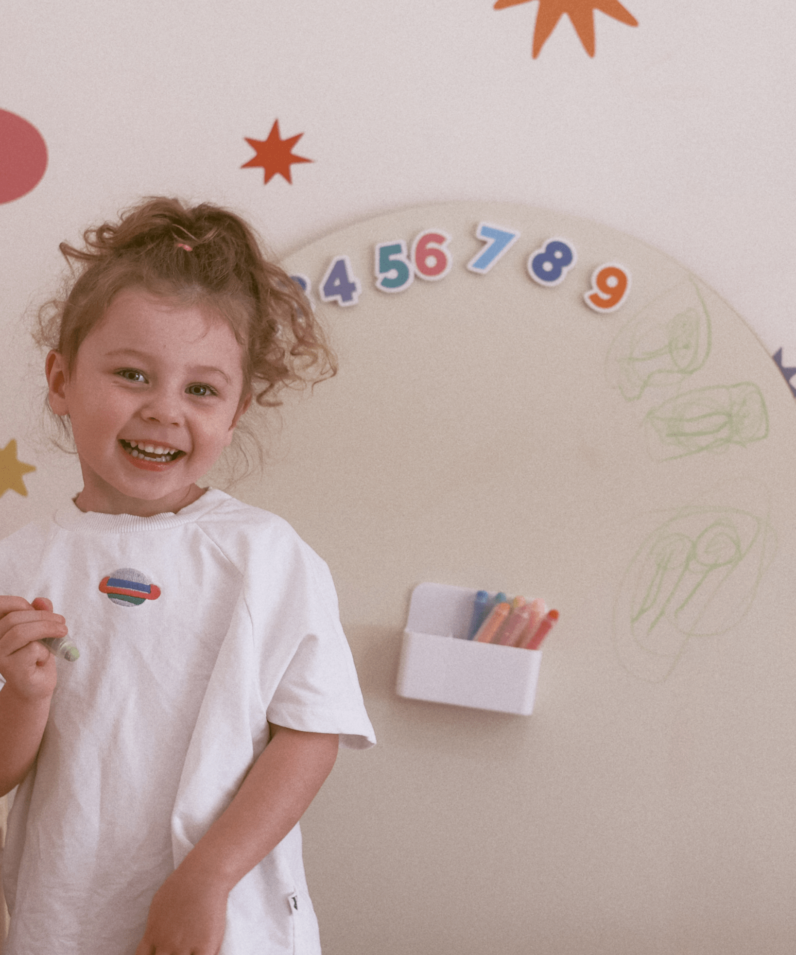 MagPlay Wall magnetic playwall in a children's playroom