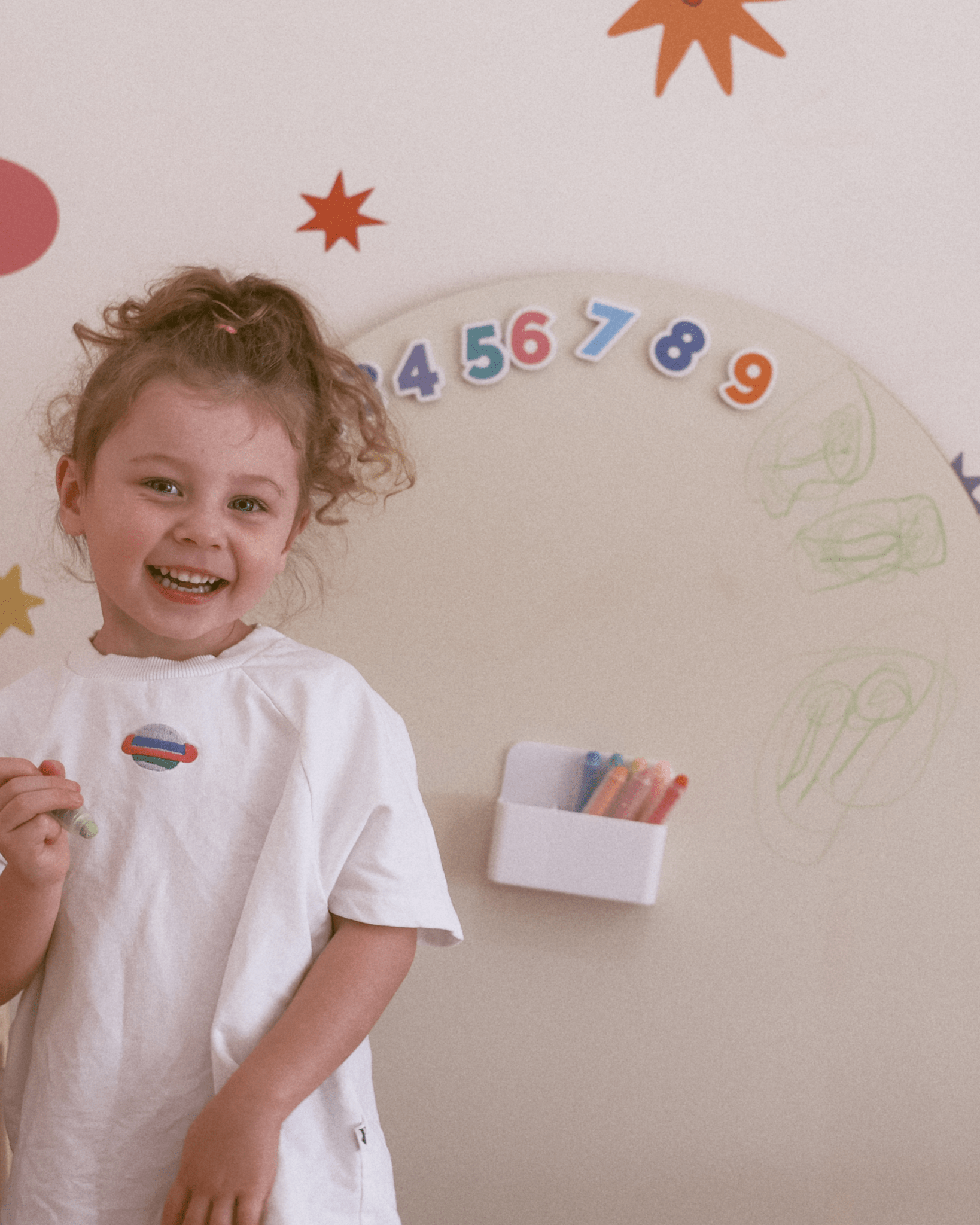 MagPlay Wall magnetic playwall in a children's playroom