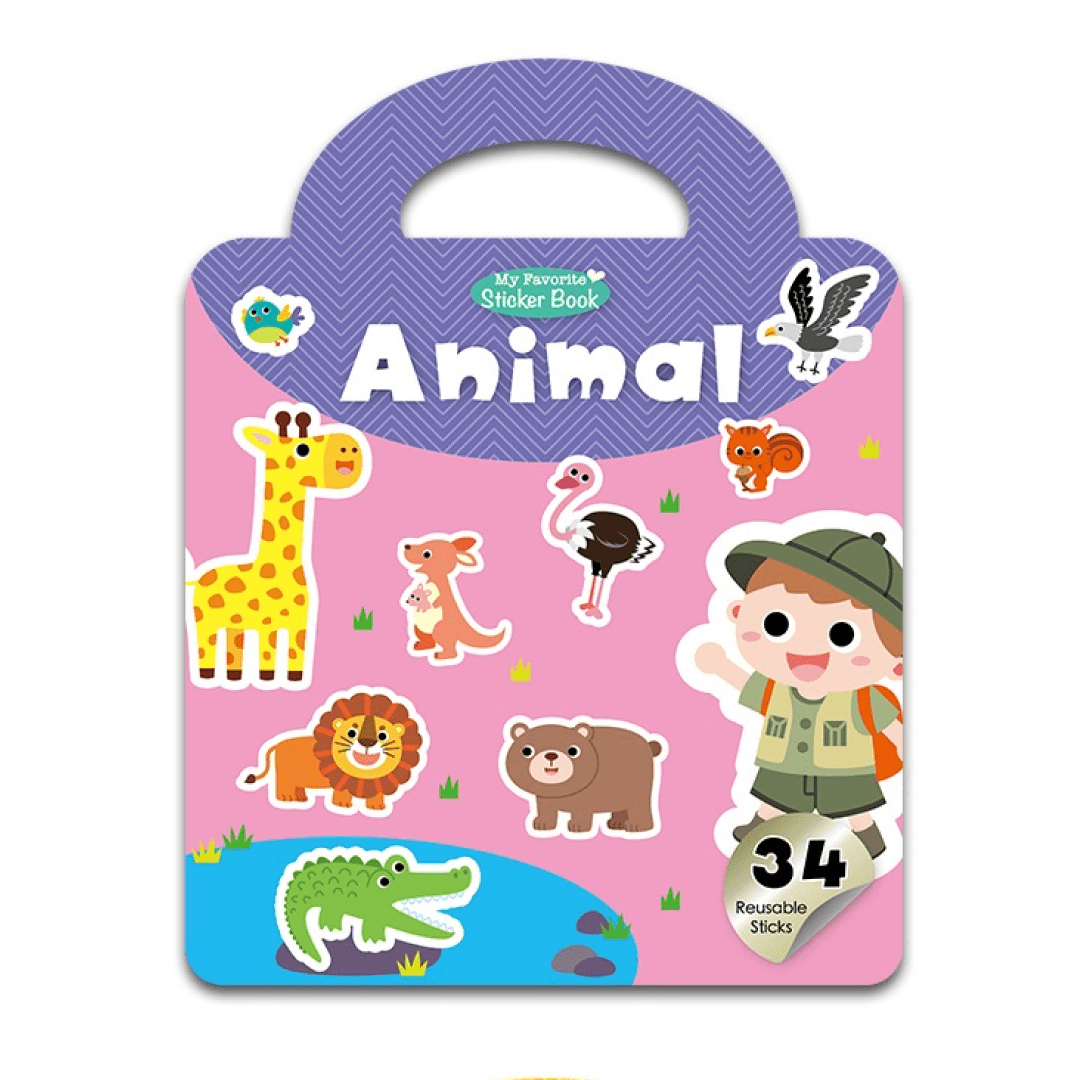 Reusable Sticker Book - Animal - MagPlay