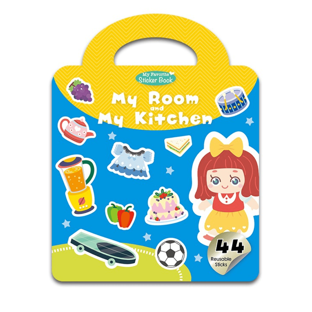 Reusable Sticker Book - My Room and My Kitchen - MagPlay