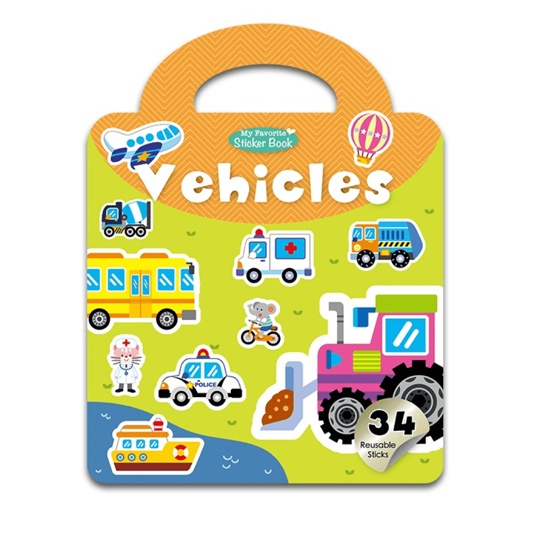 Reusable Sticker Book - Vehicles - MagPlay
